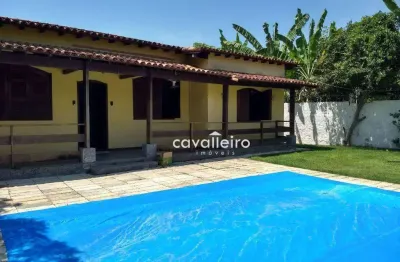 Casa com 3 dormitórios à venda, 150 m² por r$ 550.000,00 - ponta grossa - maricá/rj