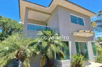 Casa com 4 dormitórios à venda, 240 m² por r$ 1.290.000 - cond. pedra verde - ubatiba - maricá/rj