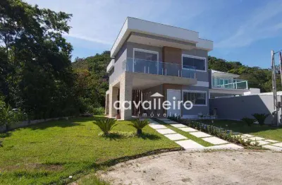 Casa com 3 quartos no cond. pedra de inoã, 164 m² por r$ 750.000 - cajueiros (itaipuaçu) - maricá/rj