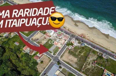Excelente terreno comercial,  na quadra da praia de itaipuaçu, maricá - rj