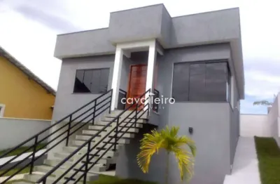 Casa em condomínio fechado, com 99 m² , com 2 quartos sendo 1 suíte, à venda por r$ 450.000 , inoã - maricá - rj
