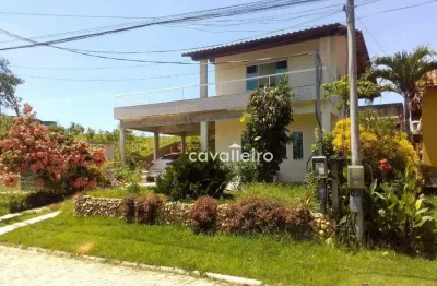 Casa duplex em condomínio vale das orquídeas, com 270 m²,  com 4 quartos sendo 2 suítes, área gourmet, à venda por r$ 590.000 , inoã - maricá/rj