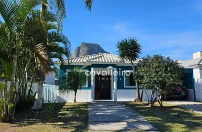 Casa com 3 quartos no cond. pedra de inoâ,  154 m² por r$ 702.000 - cajueiros (itaipuaçu) - maricá/rj