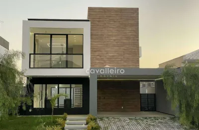 R$1.750.000 – casa duplex no alphaville maricá: 4 quartos, 3 suítes, piscina e acabamento premium