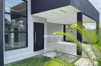 Casa em terreno inteiro e designer moderno com 3 quartos sendo uma suíte à venda jardim atlântico leste (itaipuaçu) - maricá/rj