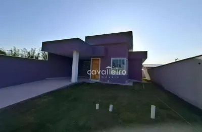 Casa, condomínio dom village, com 3 dormitórios à venda, 110 m² por r$ 490.000 - ubatiba - maricá/rj