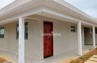 Casa com 2 quartos, sendo 1 suíte, com 75 m²,  à venda por r$ 310.000  - são josé do imbassaí - maricá/rj