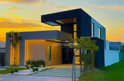 ?r$1.450.000 - casa de luxo no alphaville 2 c/ 3 quartos, planejados, piscina e vista para montanhas