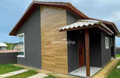 Casa condomínio vitória dos anjoscom 2 dormitórios à venda, 67 m² por r$ 370.000 - caxito - maricá/rj