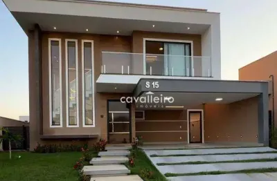 Luxo e conforto em casa moderna c/ piscina, área gourmet & 3 quartos, alphaville - maricá-rj