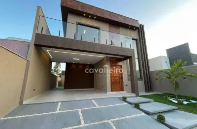 Inacreditável em lote de 240m² - 3 quartos, escritório, piscina e área gourmet no cond. royal garden - pindobas, maricá rj