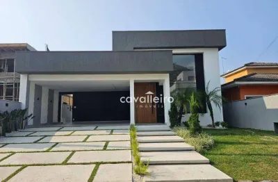 Casa de 3 quartos, piscina e churrasqueira dentro da cozinha! no condomínio pedra de inoã, maricá