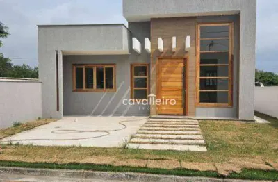 Casa condomínio vitória dos anjos, área gourmet, com 3 dormitórios à venda, 98 m² por r$ 560.000 - caxito - maricá/rj