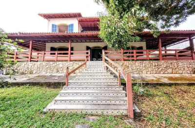 Casa estilo sítio, com 5 quartos, piscina, churrasqueira `à venda, 1.363 m² de terreno, por r$ 590.000 - ponta grossa - maricá/rj