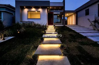 Oportunidade! casa de luxo no alphaville maricá | 3 qrts, piscina e área gourmet imperdível!