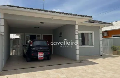 Casa com 3 dormitórios à venda, 99 m² por r$ 535.000,00 - cajueiros (itaipuaçu) - maricá/rj