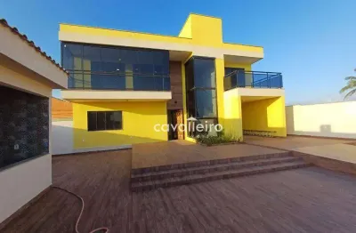 Casa frente para o mar na barra de maricá - 3 quartos, suíte com closet, piscina e área gourmet!