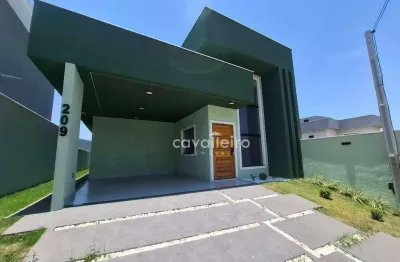 Residencia com 03 quartos, sendo 01 suíte, com uma linda jacuzi no Condomínio Royal Garden - Maricá - RJ