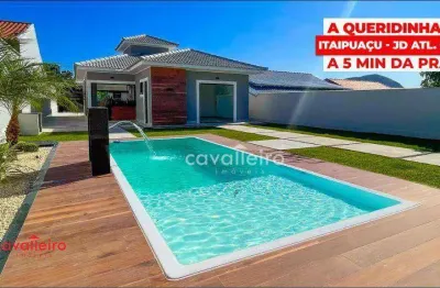 R$850mil - a queridinha de itaipuaçu – 3 qtos (2 suítes) piscina e área gourmet  -  vá à pé na praia