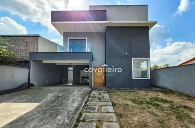 Casa com 3 quartos, sendo uma suite com closet à venda, 172 m² por r$ 750.000 - chácaras de inoã (inoã) - maricá/rj