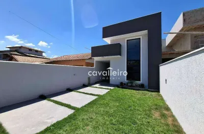 Casa em estilo moderno com 02 quartos, sendo 01 suíte no jardim atlnatico leste - maricá - rj