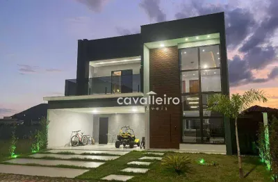 Casa 4 quartos exclusiva no alphaville 2 -  planejados, energia solar, piscina, jacuzzi e área gourmet