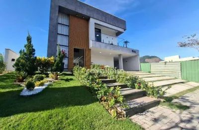 Porteira fechada no alphaville maricá com 4 suítes, piscina e área gourmet!