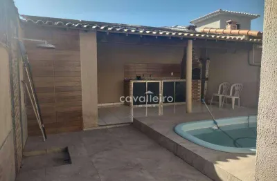 Itaipuaçu com piscina e pertinho do mar - casa com 3 dormitórios à venda, 100 m² por r$ 480.000 - jardim atlântico central (itaipuaçu) - maricá/rj