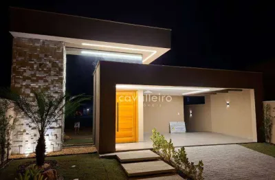 Casa com padrão diferenciado no condomínio dom village - maricá