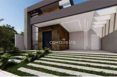 Casa com estilo contemporâneo, 121 m² por r$ 560.000 - pindobas - maricá/rj