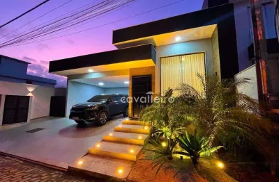 R$1.990.000 - casa mobiliada, no cond. bosque de itapeba, com 3 suítes, hidro e churrasqueira