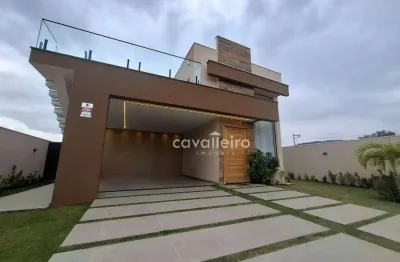 .casa mobiliada com 4 quartos (2 suítes), piscina e churrasqueira,  no cond. ecoplace , maricá - rj