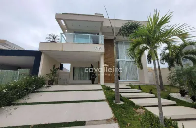 Casa de luxo toda mobiliada no alphaville maricá | 4 quartos, piscina, energia solar e automação