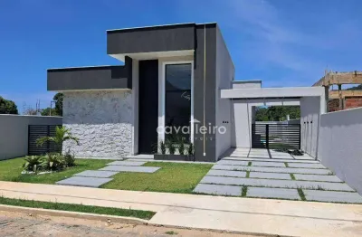 Linda casa com 3 quartos, área gourmet, piscina, 131 m² por r$ 790.000 - espraiado - maricá/rj