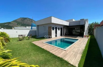 Alphaville 1, casa com 3 quartos, 1 suíte, piscina e churrasqueira,  por r$ 1.300.000 -maricá/rj