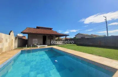 Casa com piscina e varanda gourmet, 2 quartos à venda, 179 m² por R$ 500.000 - Jardim Atlântico Central (Itaipuaçu) - Maricá/RJ