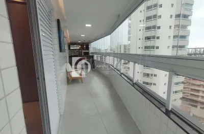 Apartamento todo mobiliado com 2 dorms, caiçara, praia grande