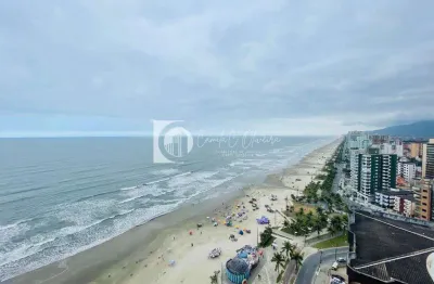 Apartamento frente mar 3 dorms, 3 suítes,caiçara, praia grande