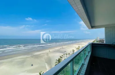 Locação   apartamento frente mar, 3 quartos, 1 suíte, flórida