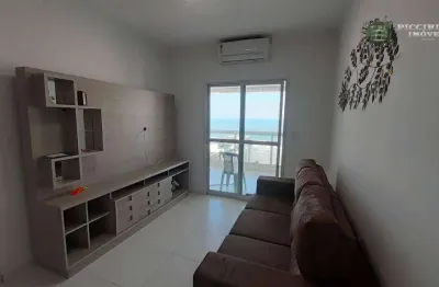 Belissimo apartamento 2 dormitórios 1 suíte mobiliado linda vista para o mar a venda na tupi - praia grande - sp