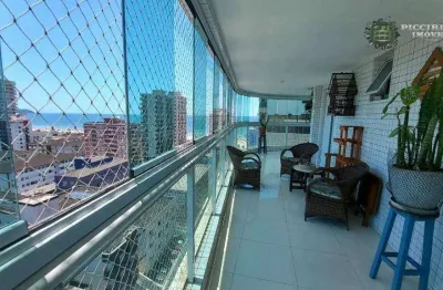 Apartamento com 3 dormitórios à venda, 162 m² por r$ 860.000,00 - tupi - praia grande/sp