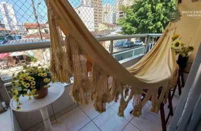 Apartamento 2 dormitórios, 2 vagas, 250 metros da praia à venda, 103 m² por r$ 410.000 - aviação - praia grande/sp