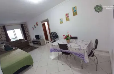 Apartamento 2 dormitórios, 1 suíte, 2 vagas, 200 metros da praia, à venda, 93 m² por r$ 424.000 - vila guilhermina - praia grande/sp