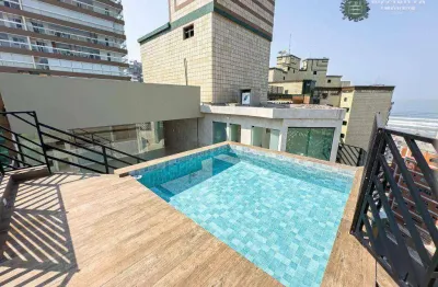 Cobertura com 3 dormitórios à venda, 232 m² por r$ 1.580.000 - tupi - praia grande/sp