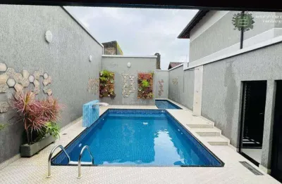 Casa com 2 dormitórios à venda, 55 m² por r$ 330.000 - maracanã - praia grande/sp