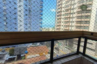 Apartamento com 2 dormitórios à venda, 75 m² por r$ 430.000,00 - aviação - praia grande/sp