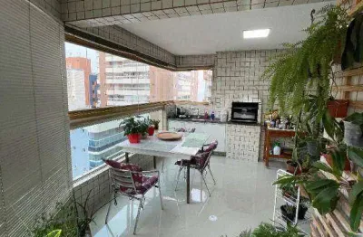 Apartamento com 3 dormitórios à venda, 133 m² por r$ 850.000,00 - aviação - praia grande/sp