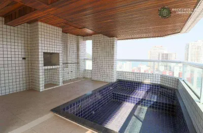 Apartamento com 4 dormitórios à venda, 205 m² por r$ 2.695.000,00 - canto do forte - praia grande/sp