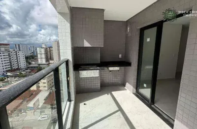 Apartamento com 2 dormitórios à venda, 92 m² por r$ 680.000 - aviação - praia grande/sp