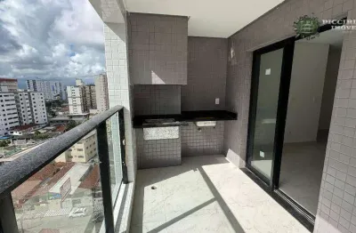 Apartamento com 2 dormitórios à venda, 92 m² por r$ 635.000 - aviação - praia grande/sp